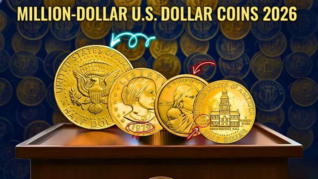 Million-Dollar U.S. Dollar Coins 2026: Rare Kennedy Half, Sacagawea & Susan B. Anthony Discoveries