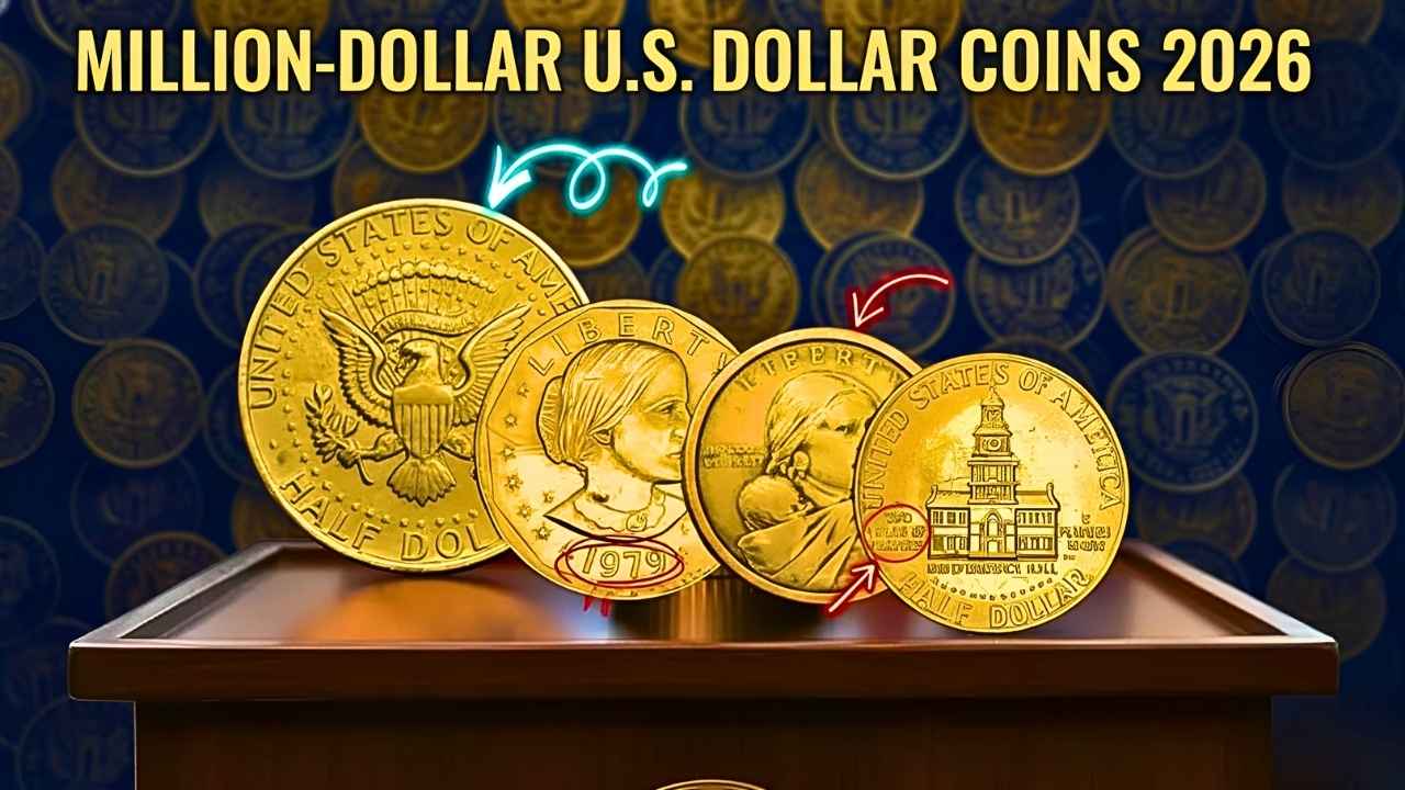 Million-Dollar U.S. Dollar Coins 2026: Rare Kennedy Half, Sacagawea & Susan B. Anthony Discoveries